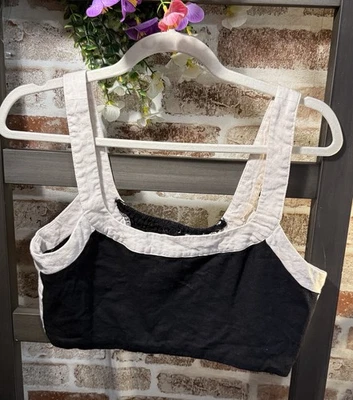 Anthropologie’s 7 For All Mankind Crop Top - 大号 - 黑白 — 第 1/3 张图片