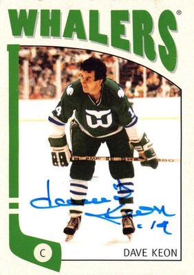 Dave Keon autographed Hockey Card (Hartford Whalers Hall of Famer) 2005 ITG #469 - Image 1 of 2