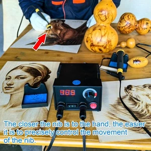 FIRElood LH30 Wood Burning Kit, Digitally Adjustable Temperature Wood Burner Pen - Picture 1 of 7