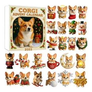 2025 Corgi Adventskalender 24 Tage Weihnachten Countdown Weihnachtsgeschenk 2D - Bild 1 von 11