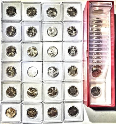 Washington State Quarter 42-Coin Set - GEM BU - 14 States - 2000 to 2002 - Image 1 of 2