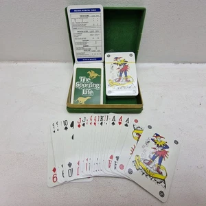Vintage Sporting Life Poker Playing Cards Bridge Set Joker Horse Racing - Picture 1 of 15