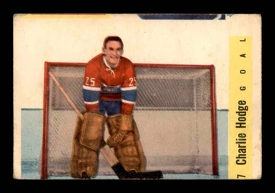 Parkhurst #17 Charlie Hodge 1958 en muy buen estado X3565741 Foto 1 de 3