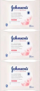 Johnson's Refreshing Wipes Face Care Makeup Be Gone - 25 wipes x 5 - Picture 1 of 5