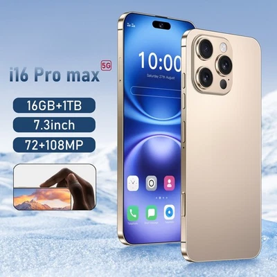 16GB+1TB Big Mac! I16 Pro Max smartphone dual card dual standby - Image 1 of 4