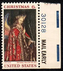 U.S. Scott #1363 6¢ Van Eyck Christmas Stamp, MNH-F/VF - Picture 1 of 2