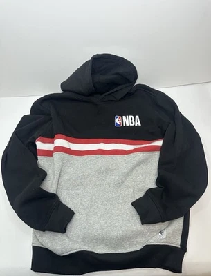 NBA Basketball Men’s Pullover Hoodie Blue Gray Red Size M - Image 1 of 4