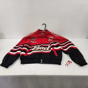 New Dale Earnhardt Jr Men's XL Jacket Budweiser Beer Red Stripe Racing NASCAR - Picture 1 of 13