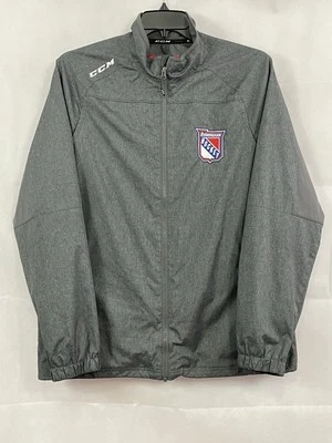 CCM Birmingham хоккей мужской размер большой серый молнии ветровка с подкладкой карманы - Изображение 1 из 4