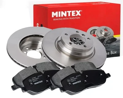 MINTEX Front Brake Discs & Brake Pads Set Braking Kit Fits Saab 9-3 9-5 - Image 1 of 4