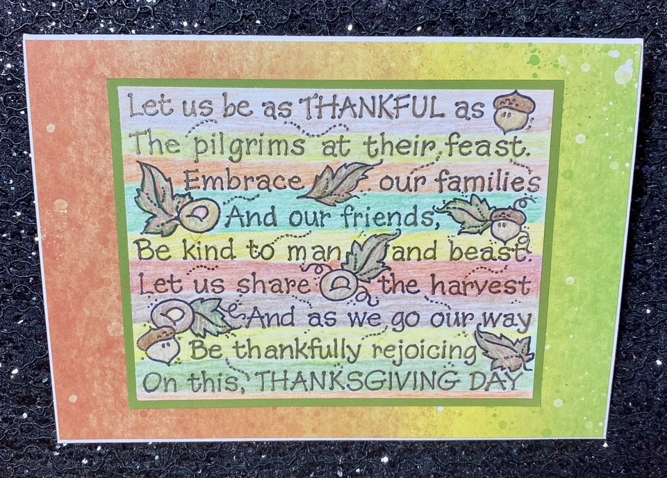 Handmade Thanksgiving Card - Image 1 of 1