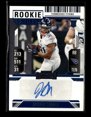 Jabari Small 2024 Panini Contenders Football Rookie Ticket RC Auto [joh37 - Image 1 of 2