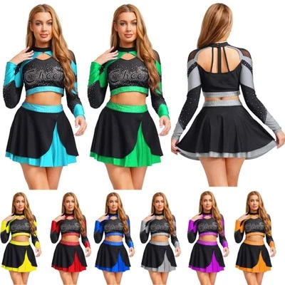 Frauen Anzug Kontrastfarbe Set Rock Outfits Hollow Aus Klubbekleidung Party - Bild 1 von 4