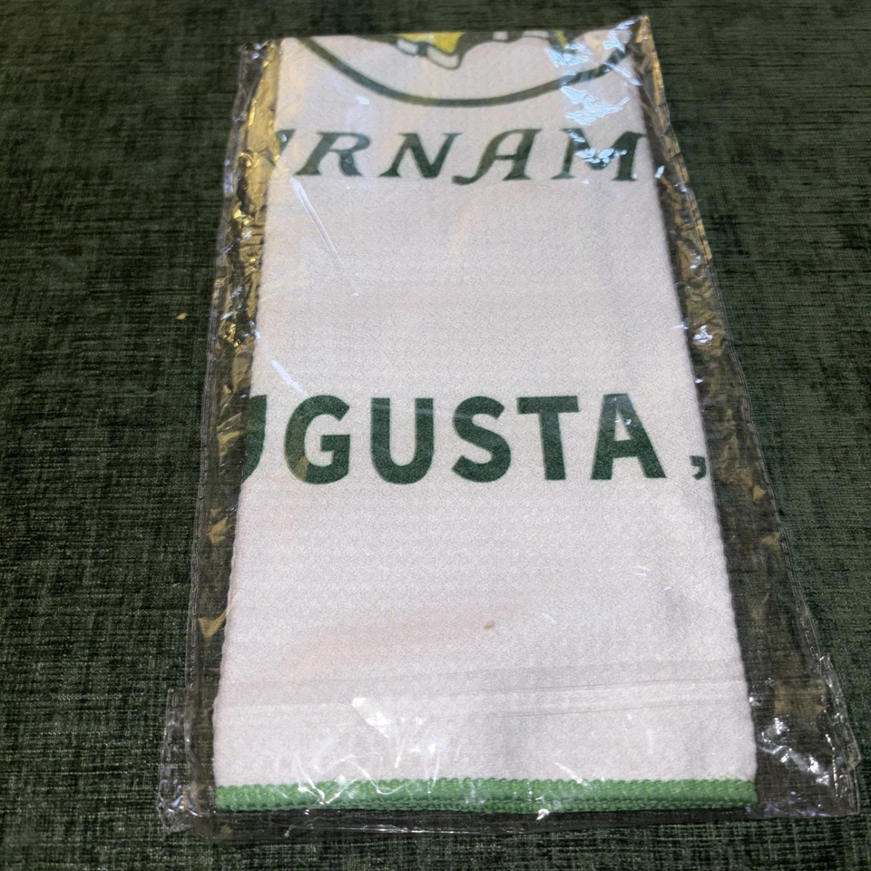Toalha de golfe Masters Tournament Augusta - Branca e verde - Imagem 1 de 2