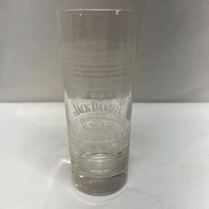 Vintage Jack Daniels Old No.7 Etched Glass "Winter Snowflakes" 10 oz - Picture 1 of 2