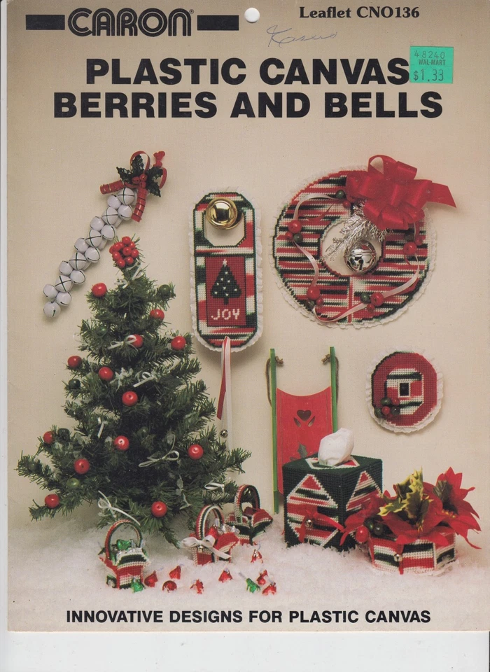 Plastic Canvas Berries and Bells Caron CN0136 6 Designs - Image 1 of 1