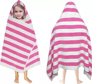 ORIGINAL KIDS Hooded Bath Towel Wrap - 100% Cotton Terry Large Oversized Hooded - Picture 1 of 9