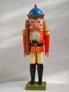 Rarity german nutcracker King, 40cm,Seiffen, Erzgebirge,collectors, 1950/60s - Picture 1 of 7