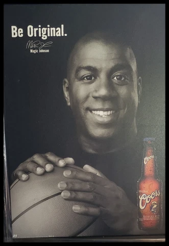 Coors Be Original Magic Johnson Poster Cover