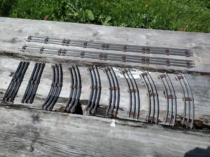 LIONEL O27 Track Lot - 12 pieces including two 36 inch segments - Brown Tie - Picture 1 of 8