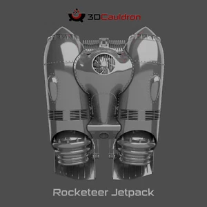 Jetpack for Rocketeer Costume | Full Size Wearable Jet Pack | Raw DIY Kit - Picture 1 of 6