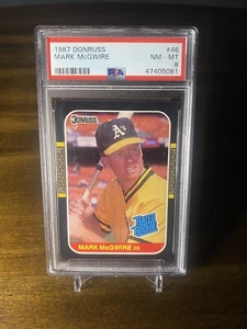 1987 Donruss - Mark McGwire - No. 46 Rated Rookie - PSA 8 - Picture 1 of 3