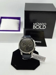 Movado Men's Bold Chronograph Leather Band Watch - 3600720 ($650 MSRP) - Picture 1 of 8