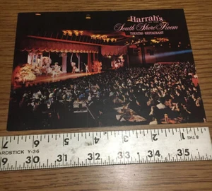 Harrah’s Lake Tahoe South Shore Room Postcard 1968-1970 - Picture 1 of 7
