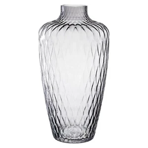 Leonardo GIULIA Vase Blumenvase Dekovase Kalk-Natron-Glas Grau-Transparent H39cm - Bild 1 von 1