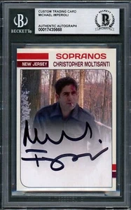 Michael Imperioli SIGNIERTE individuelle Karte Christopher Moltisanti Sopranos BAS Autogramm - Bild 1 von 2