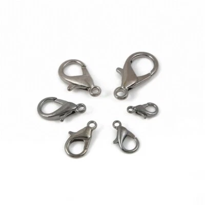 Hallazgos de joyería de plata/oro/bronce hágalo usted mismo al por mayor 100 ganchos de langosta cierres de garra Foto 1 de 4