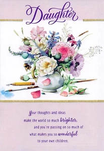 Sweet MOTHER'S DAY Card FOR DAUGHTER, Nature's Sketchbook by Marjolein Bastin +✉ - Picture 1 of 5