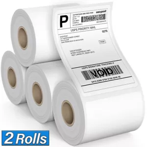 2 rollos 4x6 etiquetas de envío térmico directo Zebra 2844 Eltron ZP450 ZP500 ZP505 - Imagen 1 de 12