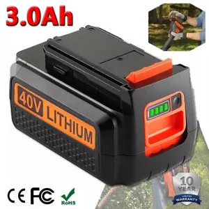 40V For Black and Decker 40 Volt Max Lithium 3AH Battery LBX2040 LBXR36 LST136 - Picture 1 of 12