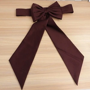 VINTAGE Davids Bridal Flower Girl Sash Belt Brown Wedding Dress Ribbon Back Bow - Picture 1 of 11
