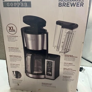 Ninja CE251 Programmable Brewer, with 12-cup Glass Carafe, Black and Stainless - Picture 1 of 10