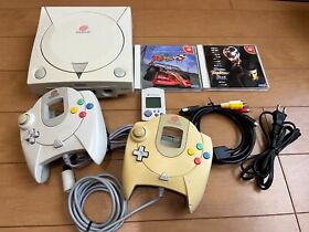 SEGA DreamCast Console (HKT-3000) & Controller x 2 with  2 games