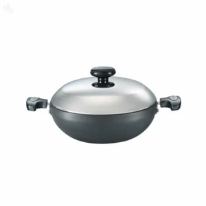 Prestige Hard Anodised Cookware Kadai, 240 mm, Black - Picture 1 of 4