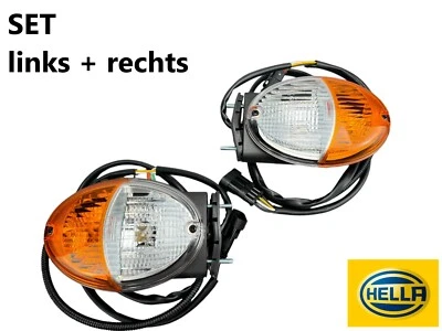 2x HELLA Blinkleuchte Blinker Agroluna links + rechts Blinklicht Positionslicht - Bild 1 von 4