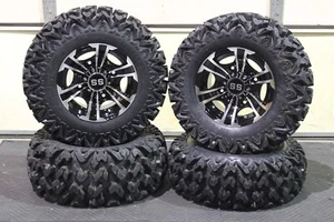 POLARIS SPORTSMAN 600 25" RIP SAW RADIAL ATV TIRE & RAPTOR WHEEL KIT POL3CA - Picture 1 of 7