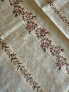 Ralph Lauren CHAPS 2 Kissenbezüge Standardgröße Westbury SATIN Blumen Streifen - Bild 1 von 8