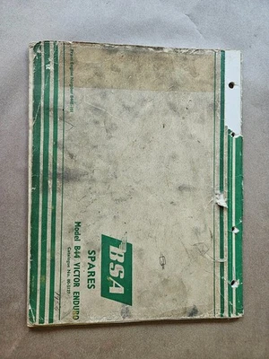 BSA Spares Catalogue Manual Book B11 Victor Enduro 00-5127 1956? - Image 1 of 2