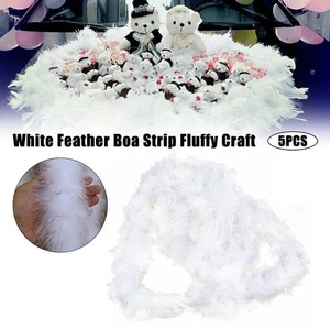 5X Feather Boa Party Christmas Tree Decoration Strip Xmas Ribbon Garlands 2M - Picture 1 of 9