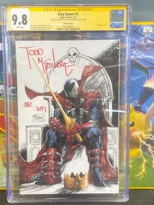 KING SPAWN #1 CGC 9.8 SS Todd McFarlane SIGNED 1:250 Variant numbered 387/1697 - Picture 1 of 5