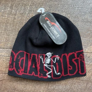 New! Vintage OSFM Social Distortion x Bio Domes Wrap Around Embroidered Beanie - Picture 1 of 6