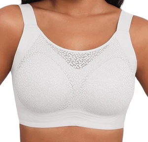 Sujetador Xcutting de encaje para mujer sin costuras sin aros suave inalámbrico cómodo 4XL NUEVO CON ETIQUETAS - Imagen 1 de 3