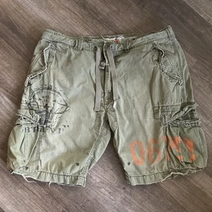 Vintage Polo Ralph Lauren Cargo Shorts Men's 40 Green Military - Picture 1 of 8