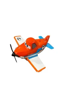 Disney Dusty Remote Control Rc Plane Pixar Aeroplane Crop Duster Orange Mattel - Picture 1 of 5