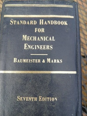 Marks' Standard Handbook for Mechanical Engineers 7th Ed Avallone ☆ 1750 pages - Image 1 of 4