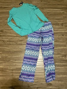 Girls 2 Piece Pajama Pj Set Size Large 14 Pajama Pants Set - Picture 1 of 5